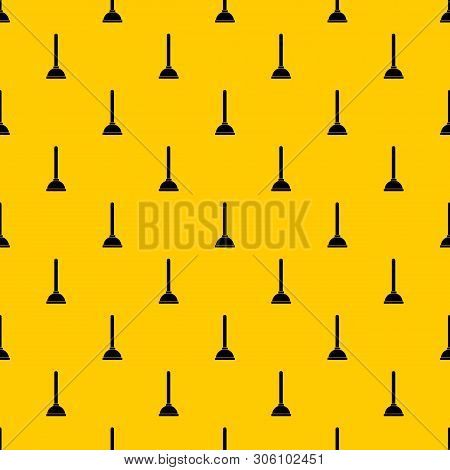 Toilet Plunger Pattern Seamless Vector Repeat Geometric Yellow For Any Design
