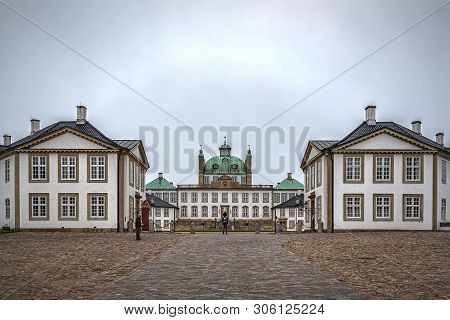 Fredensborg, Denmark - May 18, 2019: Fredensborg Palace Is A Palace Located On The Eastern Shore Of 