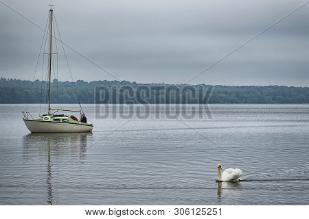 Fredensborg, Denmark - May 18, 2019: Fredensborg Palace Is A Palace Located On The Eastern Shore Of 