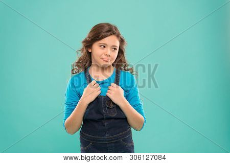 Funny Grimaces. Playful Teen Model. Acting Skills Concept. Acting School For Children. Girl Artistic