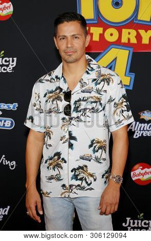 Jay Hernandez at the World premiere of 'Toy Story 4' held at the El Capitan Theater in Hollywood, USA on June 11, 2019.