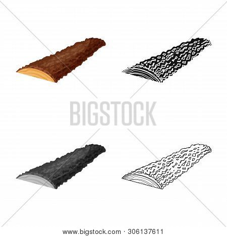Vector Design Of Timber And Sawdust Icon. Set Of Timber And Pine  Stock Symbol For Web.