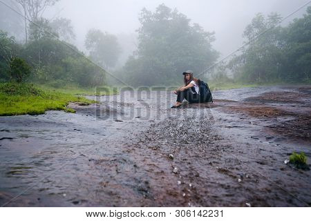 Girl Walking Traveling Adventure Nature In The Rain Forest. Travel Nature, Travel Relax, Travel Thai