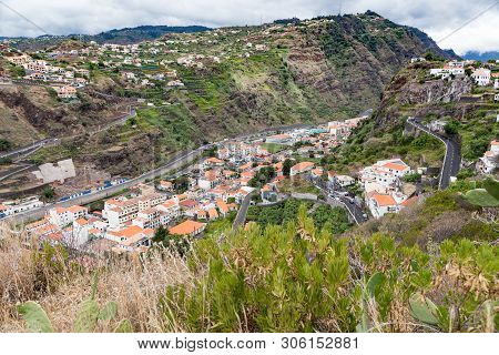 View Of The City Of Ponto Do Sol On Madeira, Portugal