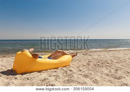 Girl Relaxing On Lamzac