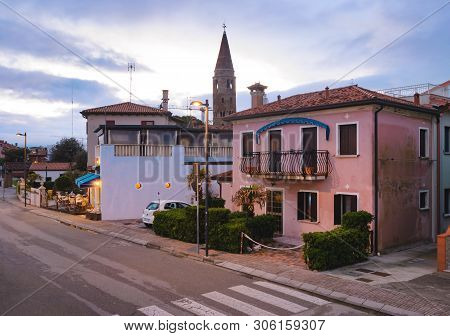Lovely Buildings In Caorle In The Evening