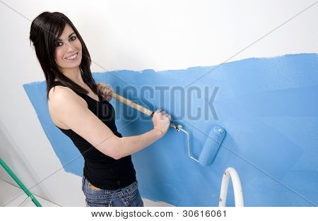 Peinture bleu