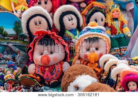 Colorful Andean Craft Stall - Cajamarca Peru