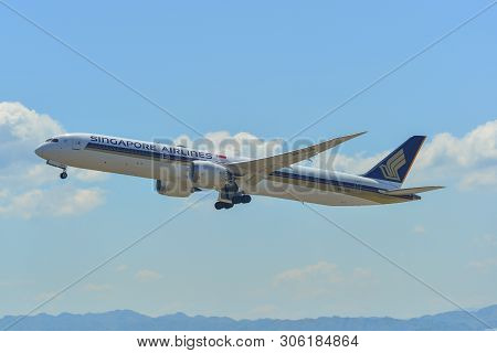 Airplane Taking Off From Kansai Airport