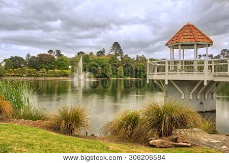 Beautiful Scenery At Virginia Lake In Whanganui