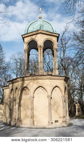 Kaple Boziho Hrobu Chapel On Petrin Hill In Praha City In Czech Republic