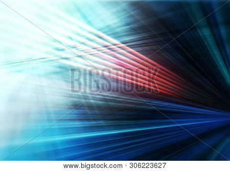 abstract colourful background with straight luminous lines spreading in different directions