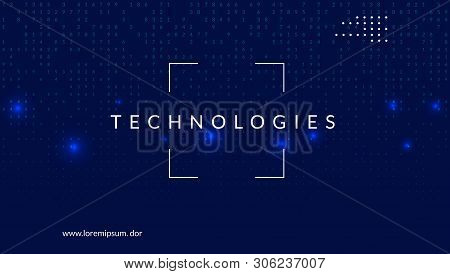 Big Data Background. Technology For Visualization, Artificial Intelligence, Deep Learning And Quantu
