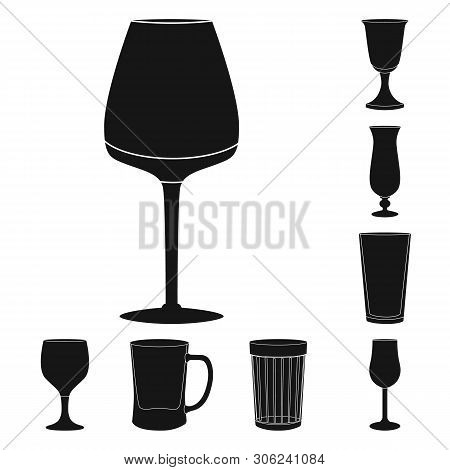 Vector Illustration Of Texture And Volume Logo. Collection Of Texture And Container Stock Vector Ill