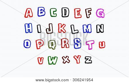 Image Of Coloring Book Cartoon Abcd Letters