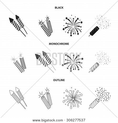 Vector Illustration Of Festival And Summer Icon. Collection Of Festival And Holiday Stock Vector Ill