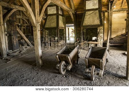 National Historic Saugus Iron Works About 10 Miles From Boston In Saugus, Massachusetts. Site Of The