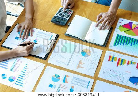 Business Businessman In Meeting Analyses Chart