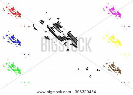 Farasan Islands (islands Of Saudi Arabia, Kingdom Of Saudi Arabia, Ksa) Map Vector Illustration, Scr
