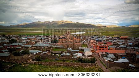 Exterior View To Iglesia De Santa Isabel De Pucara At Puno, Peru