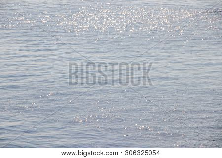 The Gulf Of Finland . Summer Sea In Clear Windless Weather. Sea Without Waves.