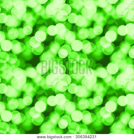 Abstract Green Lights Bokeh Background Effect,abstract Lights, Defocusing Lens