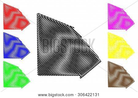 Atascosa County, Texas (counties In Texas, United States Of America,usa, U.s., Us) Map Vector Illust