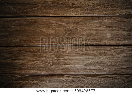 Dark Brown Gray Vitage Wood Horizontal Texture Natural Tree Background