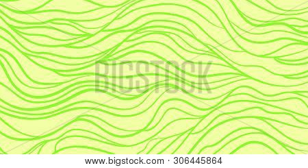 Colorful Wavy Background. Hand Drawn Waves. Stripe Texture With Many Lines. Waved Pattern. Colored I