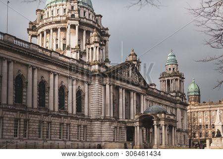 Belfast City Hall - Northern Ireland, Uk - April 2019