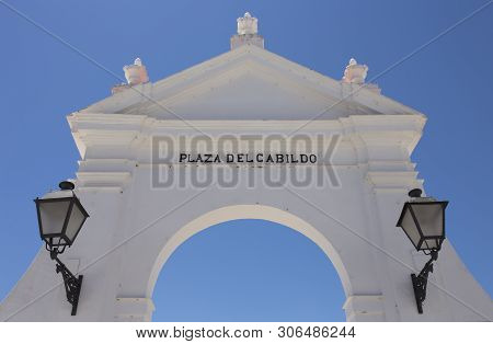 Cabildo Square Arch, Arcos De La Frontera, Cadiz, Andalusia, Spain