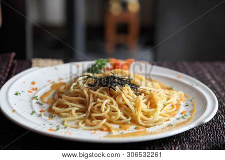 Japanese Pasta Mentaiko Spaghetti