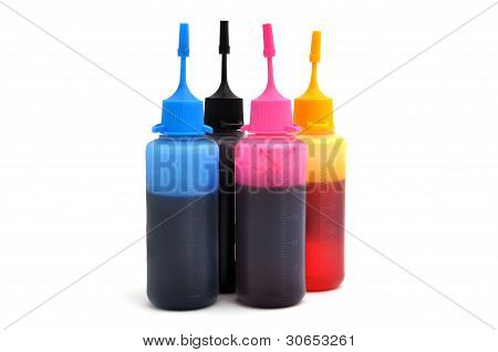 CMYK bläck
