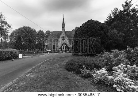 Luss Perish Church Stood On The Banks Of Loch Lomond In Black And White , Argyll & Bute, Scotland