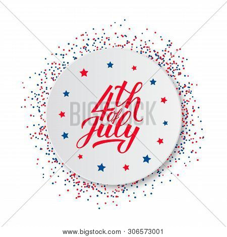 4th July Calligraphy Vector & Photo (Free Trial) | Bigstock