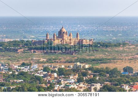 Aerial View Of Jodhpur - With Umaid Bhawan Palace