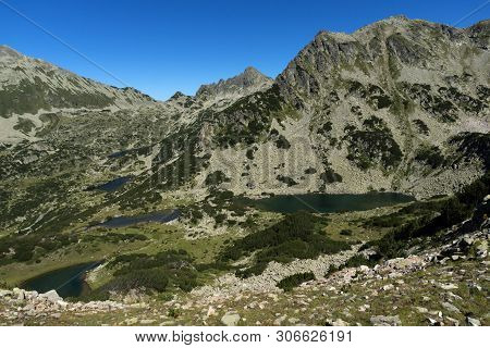 Landscape With Valyavishki Chukar Peak And Prevalski Lakes, Pirin Mountain, Bulgaria