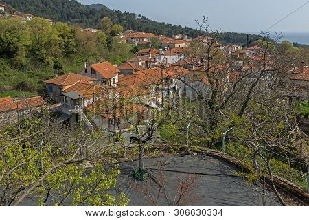 Houses At Old Village At Thassos Island,  East Macedonia And Thrace, Greece