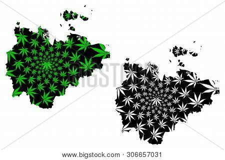 Sakha (russia, Subjects Of The Russian Federation, Republics Of Russia) Map Is Designed Cannabis Lea