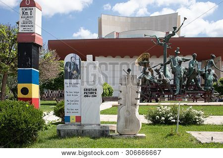 Bucharest, Romania - May 30, 2019: The Monument To Cristian Paturca The Composer Of A Song Called Th