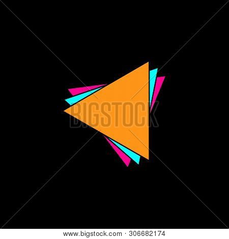 Colorful Triangle Paper Decoration Vector Unique Unusual