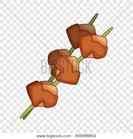 Yakitori, Barbecued Chicken Icon. Cartoon Illustration Of Yakitori, Barbecued Chicken Vector Icon Fo