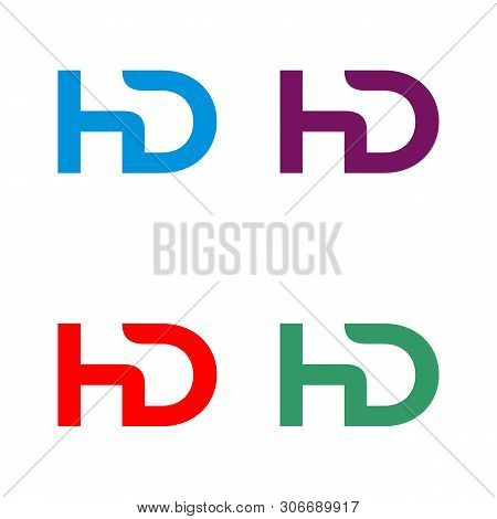 H D Letter Vector Illustration Design. Vector Eps 10.