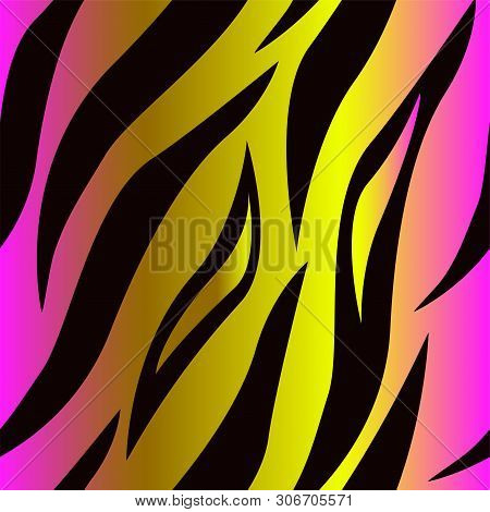 Tiger Skin Purple Seamless Surface Pattern, Pink Tiger   Skin Repeat Pattern For Textile Design, Fab