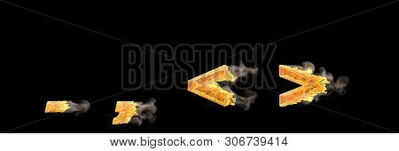 Fast Speed Racing Creative Alphabet, Dense Burning Fire And Smoke Period (full Stop) Comma And More 