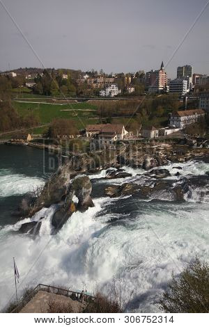 Rhine Falls (schaffhausen Canton, Switzerland), Largest Plain Waterfall In Europe, High Rhine, Trave