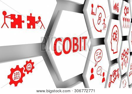 Cobit Concept Cell Background 3d Render Illustration