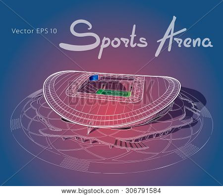 Sketch Of The Main Stadium In Kazan.