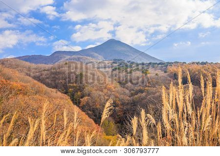 High Mountain With Blue Sky In Autumn In Bandai-san Gold Line Road - Bandai, Fukushima, Japan