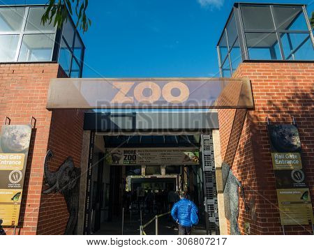 Melbourne, Australia - August 4, 2018: The Royal Melbourne Zoological Gardens Or Melbourne Zoo Opene